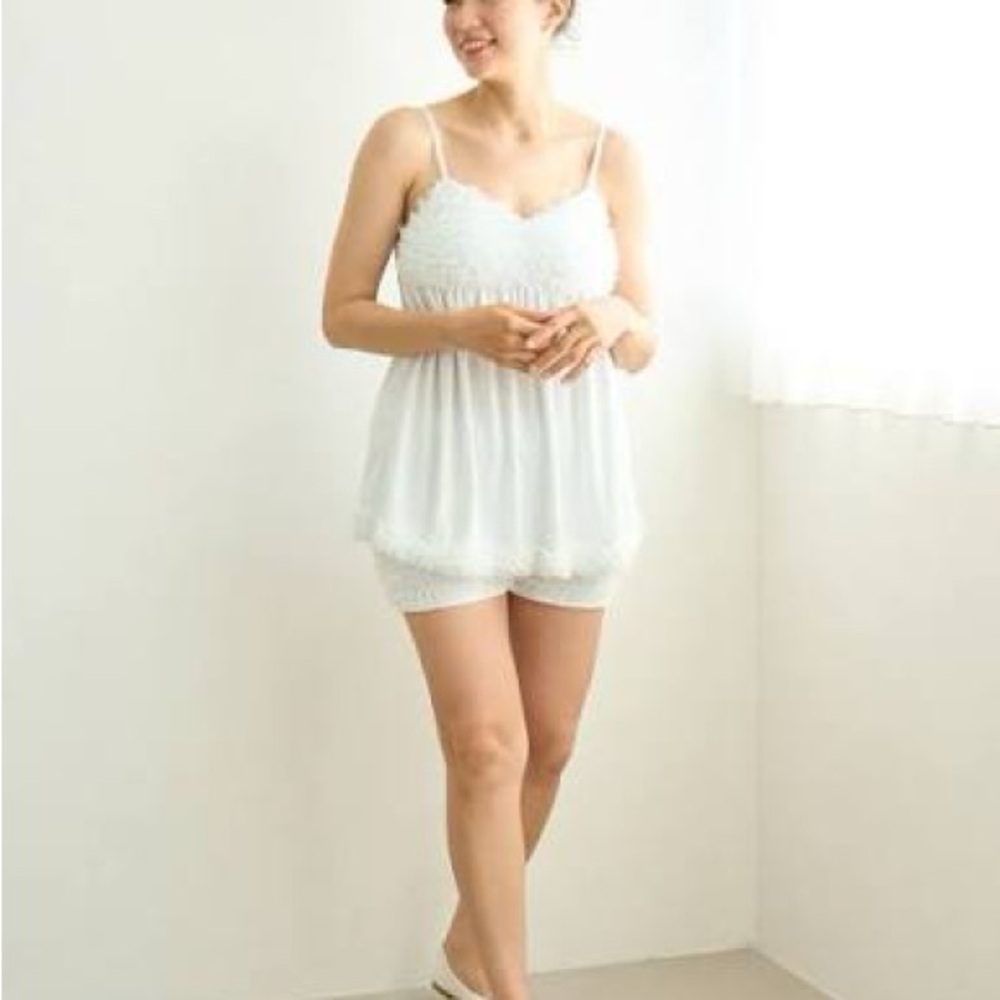 gelato pique Romantic Tulle Camisole with shorts